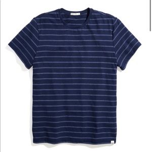 Re-Spun Signature Crew Tee in Blue Stripe Sold Out